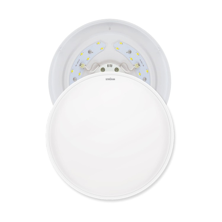 Plafoniera Plafon Łazienkowy SOLA LED C 16W NW 02784 Struhm Ideus do łazienki sypialni korytarza jadalni oprawa lampa sufitowa barwa neutralna biały biała