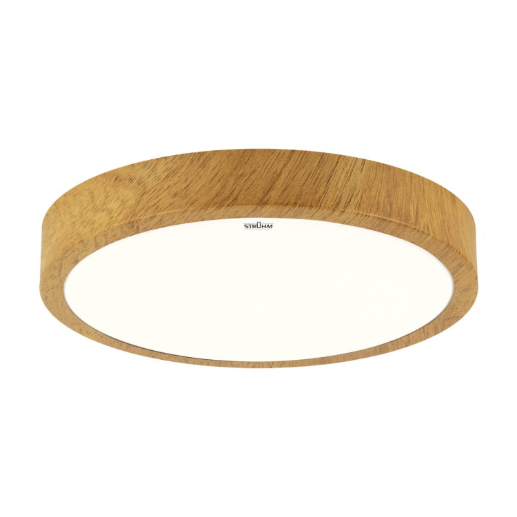 Plafoniera Plafon Łazienkowy ATUT LED C OAK 36W NW IP44 4100K 04153 Struhm Ideus do łazienki sypialni korytarza jadalni oprawa lampa sufitowa barwa neutralna dąb