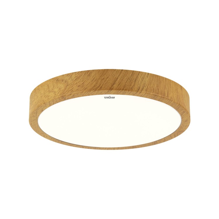 Plafoniera Plafon Łazienkowy ATUT LED C OAK 24W IP44 4100K 04151 Struhm Ideus do łazienki sypialni korytarza jadalni oprawa lampa sufitowa barwa neutralna dąb