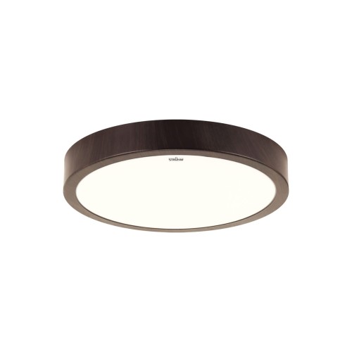 Plafoniera Plafon Łazienkowy ATUT LED C WENGE 18W NW IP44 4100K 04150 Struhm Ideus do łazienki sypialni korytarza jadalni oprawa lampa sufitowa barwa neutralna wenge