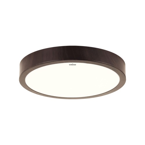 Plafoniera Plafon Łazienkowy ATUT LED C WENGE 24W NW IP44 4100K 04152 Struhm Ideus do łazienki sypialni korytarza jadalni oprawa lampa sufitowa barwa neutralna wenge