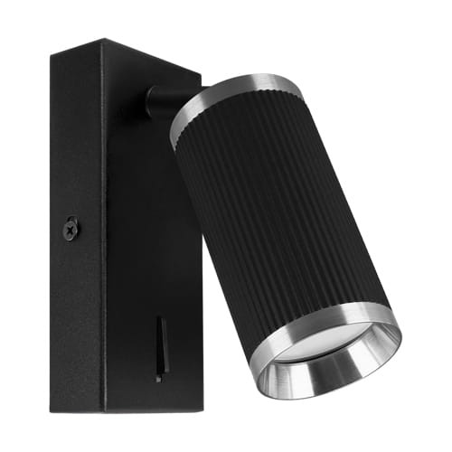 FRIDA WLL GU10 BLACK/CHROME 04207 Struhm Ideus z włącznikiem