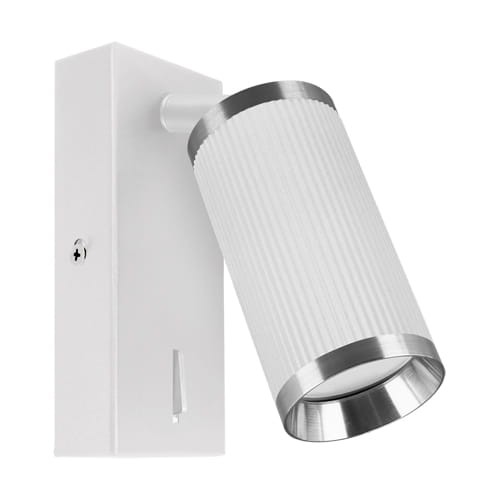 FRIDA WLL GU10 WHITE/CHROME 04206 Struhm Ideus z włącznikiem