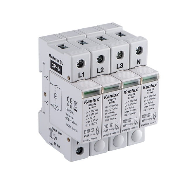Ogranicznik przepięć KSD-T2 275/160 3P+N 23133 Kanlux