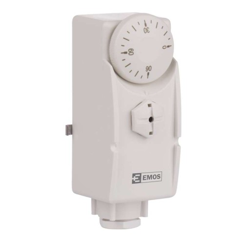 Termostat przylgowy stykowy na rurę do pompy C.O. ciepła obiegowej T80 P5681 Emos regulator elektroniczny temperatury sterownik pokojowy przewodowy