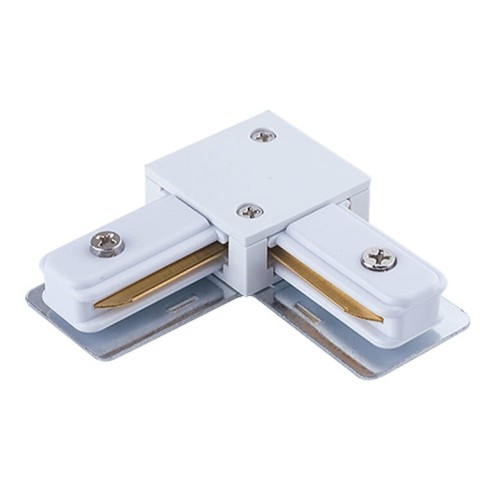 Łącznik do szynoprzewodu kątowy L PROFILE L-CONNECTOR WHITE 9456 NOWODVORSKI Lighting Loft nowoczesna sufitowy ścienny do oświetlenie szynowe listwa natynkowa szynoprzewodów 230V złączka kątowa biały Inspiracje Premium