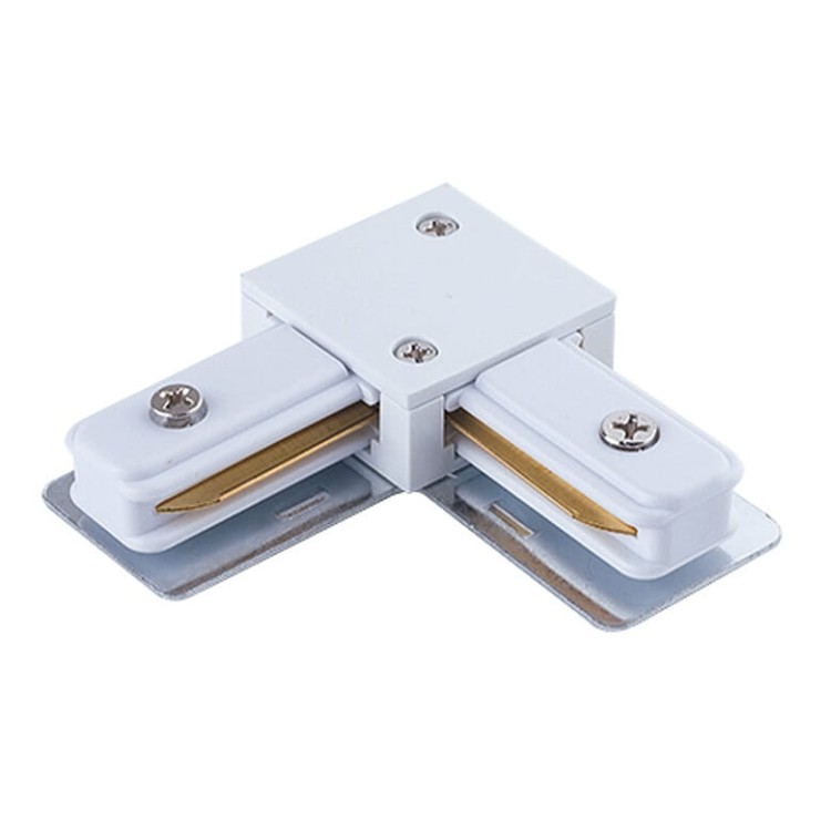 Łącznik do szynoprzewodu kątowy L PROFILE L-CONNECTOR WHITE 9456 NOWODVORSKI Lighting Loft nowoczesna sufitowy ścienny do oświetlenie szynowe listwa natynkowa szynoprzewodów 230V złączka kątowa biały Inspiracje Premium