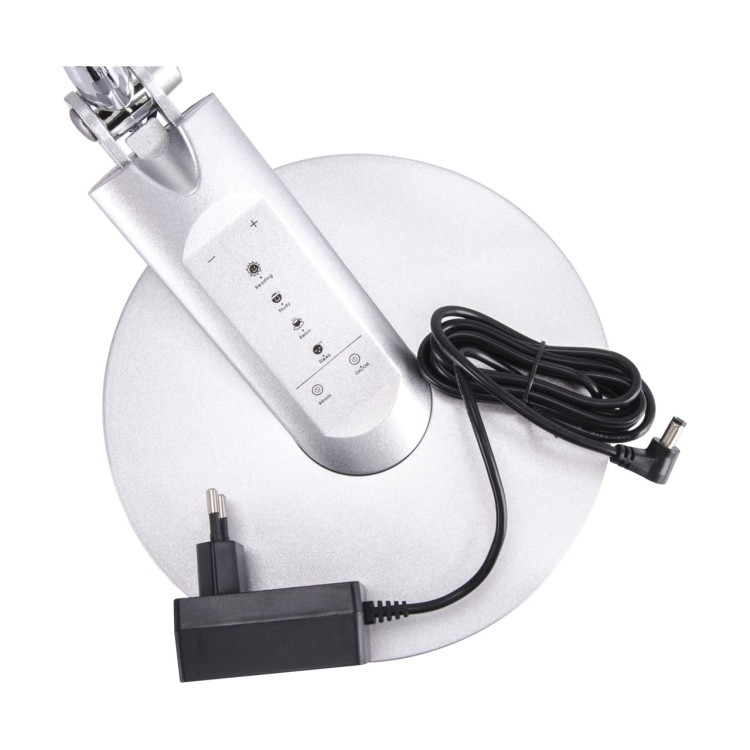 Lampa biurkowa SMD LED RAMZES LED SILVER 03892 Struhm Ideus lampka Srebrna szara