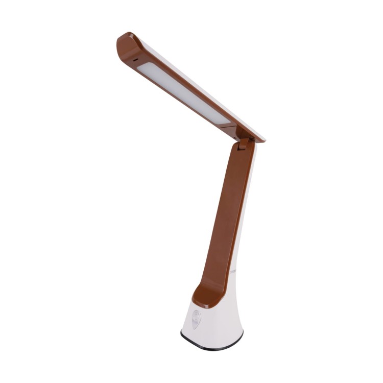 Lampa biurkowa SMD LED GIBON LED WHITE/BROWN 04002 Struhm Ideus lampka Biało brązowa biała