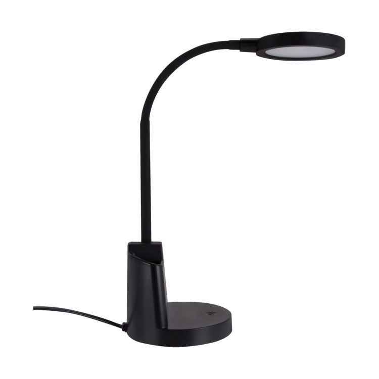 Lampa biurkowa SMD LED LABOR LED BLACK 03824 Struhm Ideus lampka z pojemnikiem na długopisy ołówki przybory Czarna