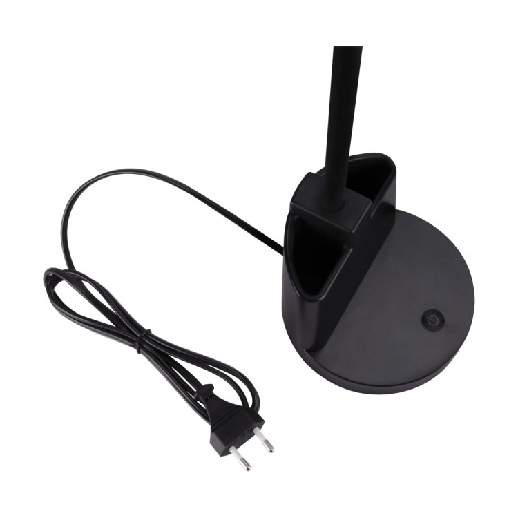 Lampa biurkowa SMD LED LABOR LED BLACK 03824 Struhm Ideus lampka z pojemnikiem na długopisy ołówki przybory Czarna