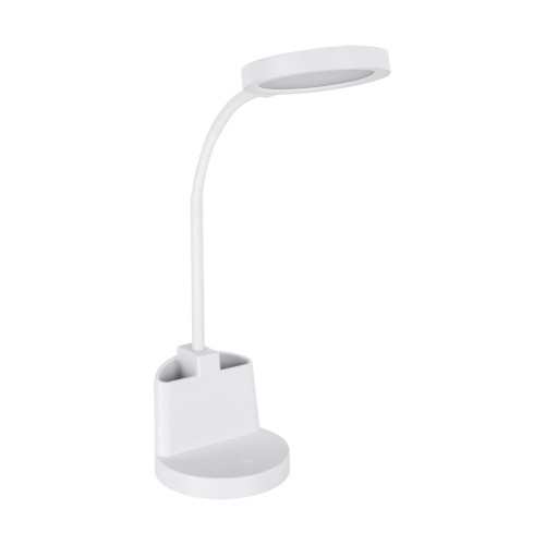 Lampa biurkowa SMD LED LABOR LED WHITE 03823 Struhm Ideus lampka z pojemnikiem na długopisy ołówki przybory Biała
