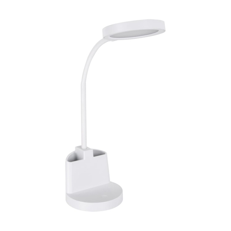 Lampa biurkowa SMD LED LABOR LED WHITE 03823 Struhm Ideus lampka z pojemnikiem na długopisy ołówki przybory Biała