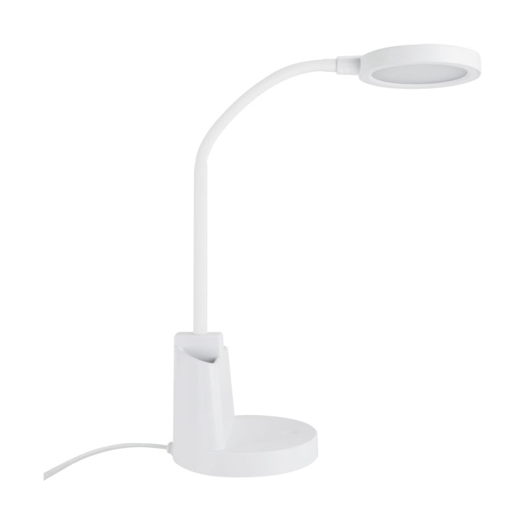 Lampa biurkowa SMD LED LABOR LED WHITE 03823 Struhm Ideus lampka z pojemnikiem na długopisy ołówki przybory Biała