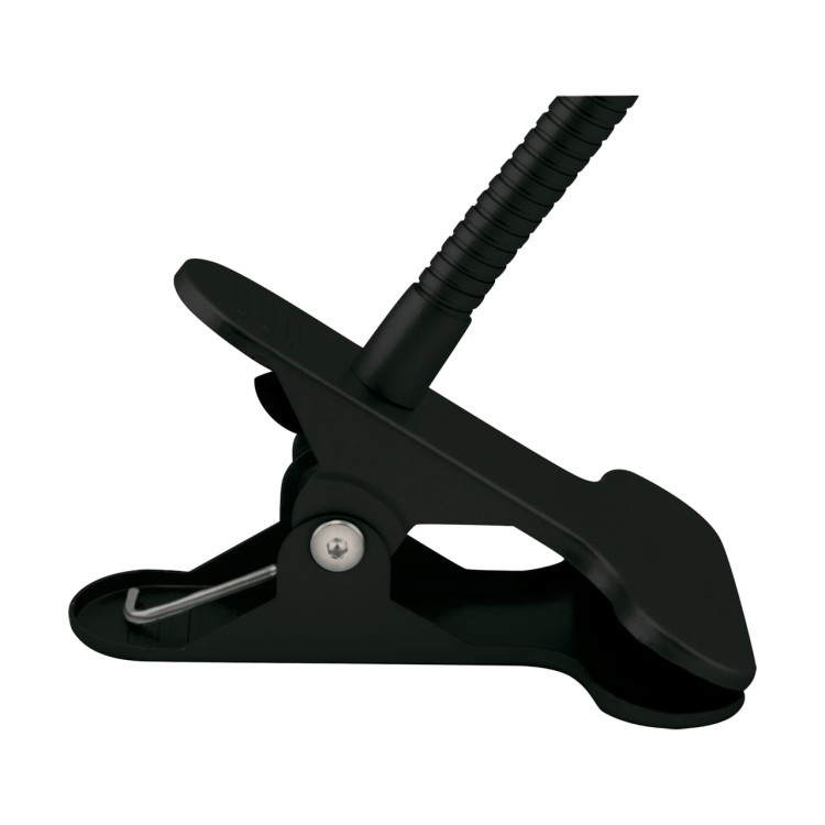 Lampa biurkowa SMD LED RONI LED BLACK CLIP 02877 Struhm Ideus lampka z klipsem do biurka półki Czarna