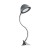 Lampa biurkowa SMD LED RONI LED SILVER CLIP 02876 Struhm Ideus lampka z klipsem do biurka półki Srebrna szara