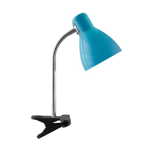Lampa biurkowa KATI E27 BLUE CLIP 02863 Struhm Ideus lampka z klipsem do biurka półki Niebieska