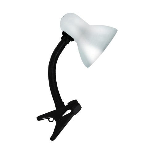 Lampa biurkowa TOLA E27 SILVER CLIP 02856 Struhm Ideus lampka z klipsem do biurka półki Srebrna szara
