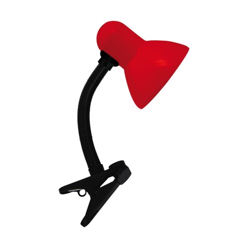 Lampa biurkowa TOLA E27 RED CLIP 02854 Struhm Ideus lampka z klipsem do biurka półki Czerwona