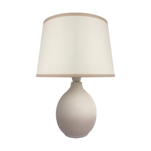Lampa stołowa ROMA E14 GREY 03207 Struhm Ideus lampka Szara szaro beżowa