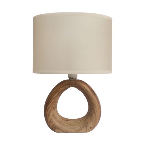 Lampa stołowa GOLF E14 WALNUT 03205 Struhm Ideus lampka Brązowa brązowo beżowa