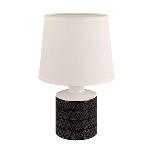 Lampa stołowa nocna TOPIK E14 WHITE/BLACK 04103 Struhm Ideus lampka Czarna czarno biała