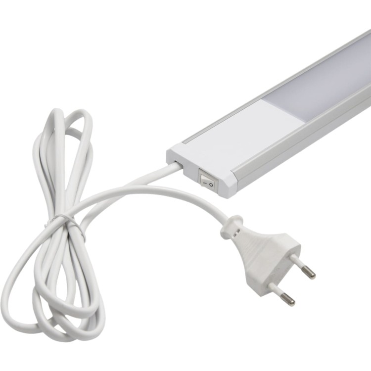 Lampa podszafkowa oprawa liniowa SMD LED TAMARA LED 10W NW 03795 Struhm Ideus IP20 58cm 4100K nowoczesna oświetleniowa do łączenia kinkiet pod szafkę z włącznikiem srebrny szary