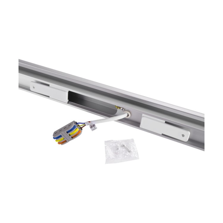 Lampa podszafkowa oprawa liniowa SMD LED DIEGO LED 18W SILVER CCT 03915 Struhm Ideus IP20 52cm 4400K nowoczesna oświetleniowa kinkiet pod szafkę srebrny szary