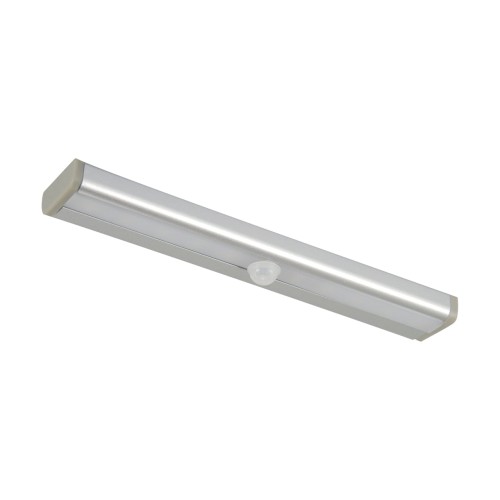 Lampa podszafkowa oprawa liniowa LED SAM LED 2W 04029 Struhm Ideus IP20 19cm 6500K z czujnikiem ruchu nowoczesna oświetleniowa kinkiet pod szafkę srebrny szary
