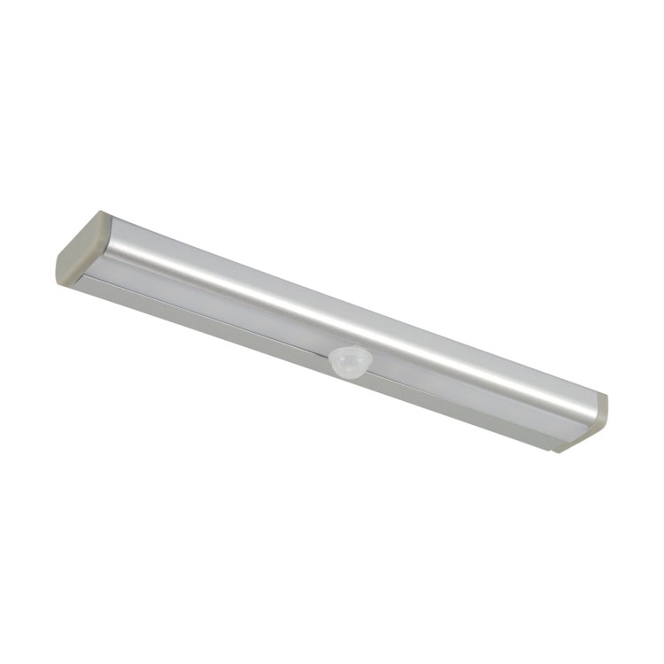 Lampa podszafkowa oprawa liniowa LED SAM LED 2W 04029 Struhm Ideus IP20 19cm 6500K z czujnikiem ruchu nowoczesna oświetleniowa kinkiet pod szafkę srebrny szary