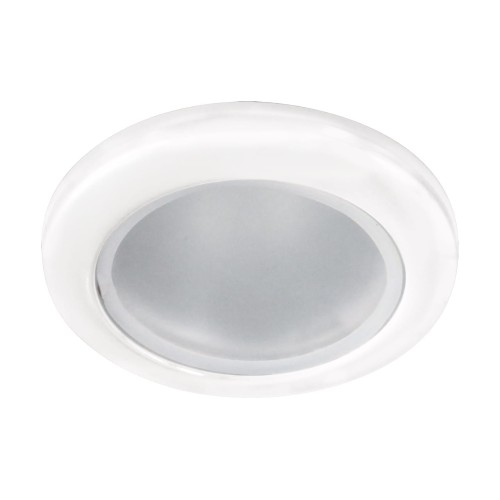 Oczko sufitowe LED okrągłe VIKI C WHITE 03669 Struhm Ideus wpuszczane do zabudowy sufitu podwieszanego lampa sufitowa oprawa punktowa do łazienki białe biała biały