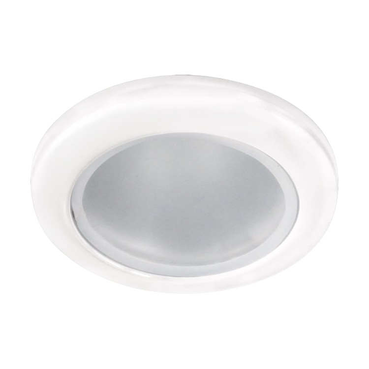 Oczko sufitowe LED okrągłe VIKI C WHITE 03669 Struhm Ideus wpuszczane do zabudowy sufitu podwieszanego lampa sufitowa oprawa punktowa do łazienki białe biała biały