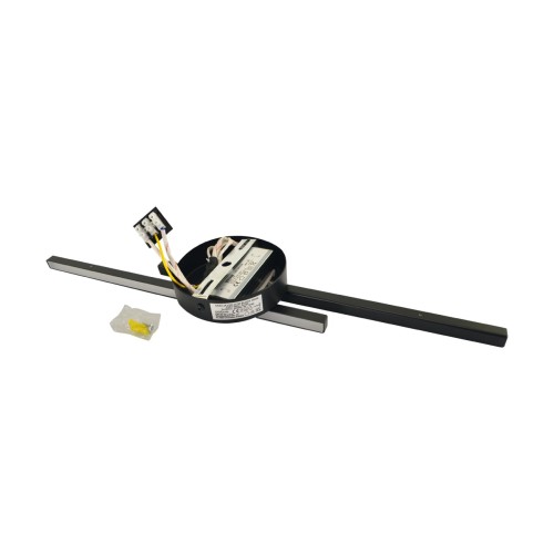 Lampa ścienna łazienkowa nad lustro SMD LED GRACJA LED 2x7W BLACK NW 03971 Struhm Ideus IP44 55cm 4100K nowoczesna oprawa oświetleniowa kinkiet łazienkowy do łazienki Czarna czarny