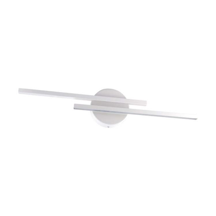 Lampa ścienna łazienkowa nad lustro SMD LED GRACJA LED 2x7W WHITE NW 03970 Struhm Ideus IP44 55cm 4100K nowoczesna oprawa oświetleniowa kinkiet łazienkowy do łazienki Biała biały