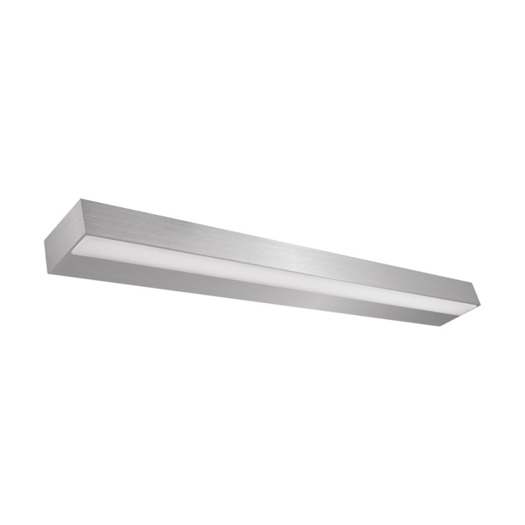 Lampa ścienna łazienkowa nad lustro SMD LED CYBER LED 9W SILVER NW 03966 Struhm Ideus IP44 40cm 4100K nowoczesna oprawa oświetleniowa kinkiet łazienkowy do łazienki Srebrny srebrna