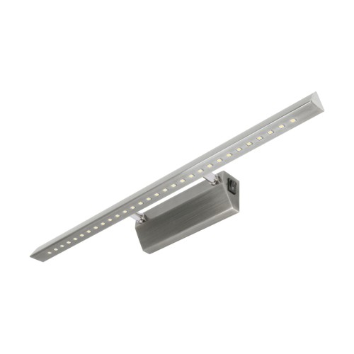 Lampa ścienna łazienkowa nad lustro SMD LED RITON LED 6W MAT CHROME NW 03074 Struhm Ideus IP20 55cm 3900K nowoczesna oprawa oświetleniowa kinkiet nad obraz łazienkowy do łazienki z włącznikiem chrom matowy