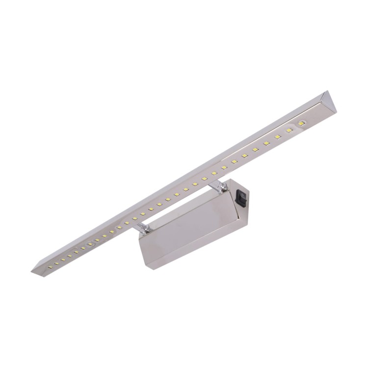 Lampa ścienna łazienkowa nad lustro SMD LED ALBATROS-6 HL6652L CHROME NW 02482 Struhm Ideus IP20 55cm 3900K nowoczesna oprawa oświetleniowa kinkiet nad obraz łazienkowy do łazienki z włącznikiem chrom