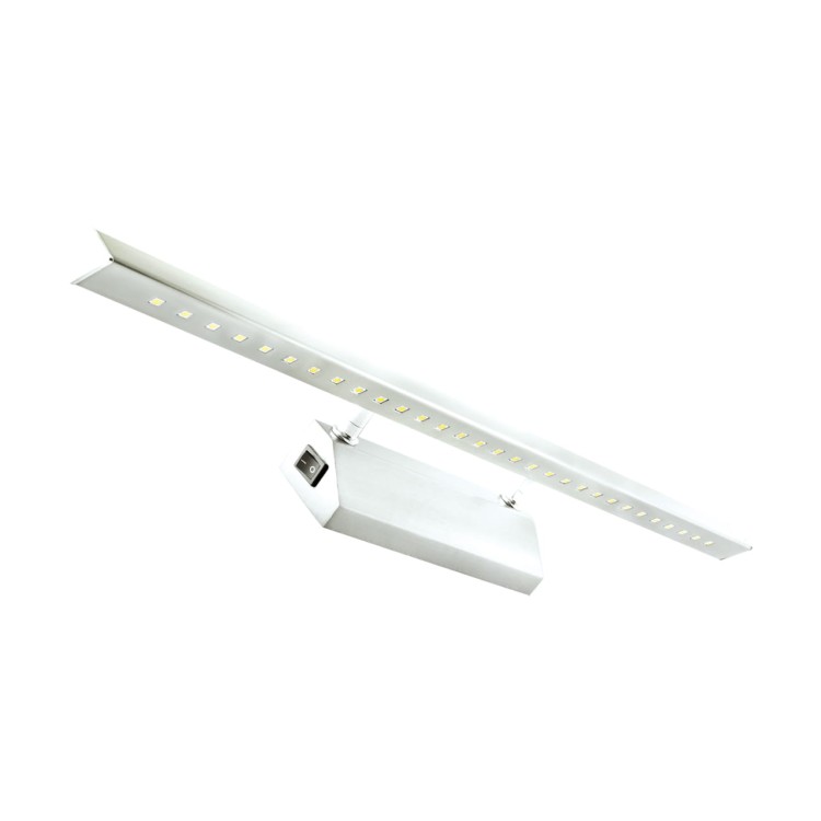 Lampa ścienna łazienkowa nad lustro SMD LED ALBATROS-6 HL6652L CHROME NW 02482 Struhm Ideus IP20 55cm 3900K nowoczesna oprawa oświetleniowa kinkiet nad obraz łazienkowy do łazienki z włącznikiem chrom