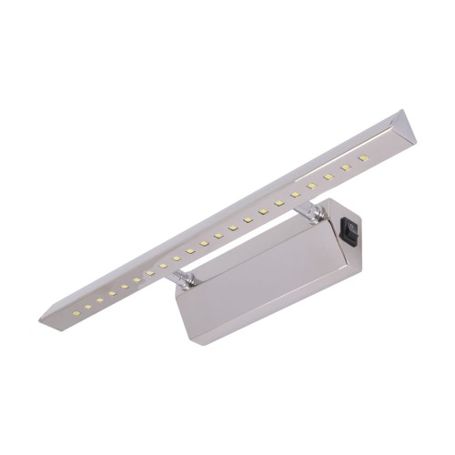 Lampa ścienna łazienkowa nad lustro SMD LED ALBATROS-4 HL6651L CHROME NW 02481 Struhm Ideus IP20 40cm 3900K nowoczesna oprawa oświetleniowa kinkiet nad obraz łazienkowy do łazienki z włącznikiem chrom