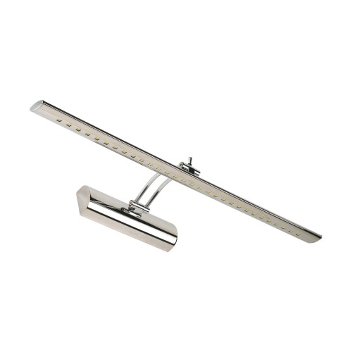 Lampa ścienna łazienkowa nad lustro SMD LED BRENA LED 6W CHROME NW (flamingo) 02480 Struhm Ideus IP20 55cm 3900K nowoczesna oprawa oświetleniowa kinkiet nad obraz łazienkowy do łazienki z włącznikiem chrom