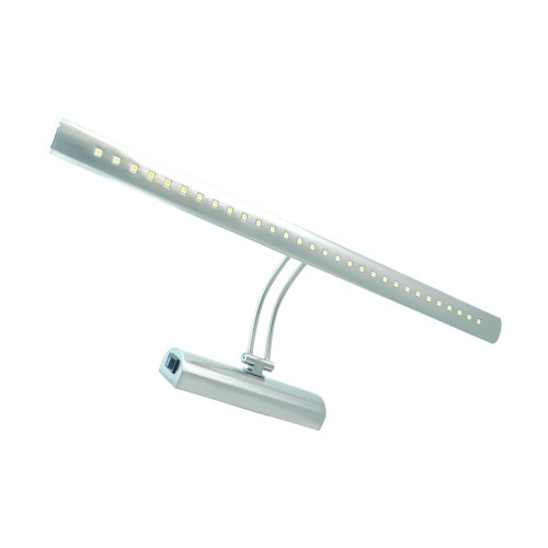 Lampa ścienna łazienkowa nad lustro SMD LED BRENA LED 6W CHROME NW (flamingo) 02480 Struhm Ideus IP20 55cm 3900K nowoczesna oprawa oświetleniowa kinkiet nad obraz łazienkowy do łazienki z włącznikiem chrom