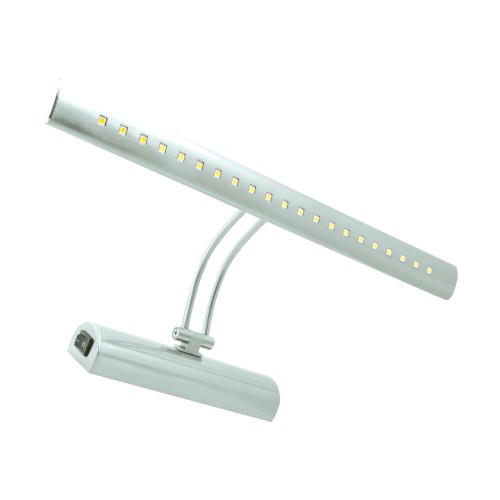 Lampa ścienna łazienkowa nad lustro SMD LED BRENA LED 4W CHROME NW (flamingo) 02479 Struhm Ideus IP20 40cm 3900K nowoczesna oprawa oświetleniowa kinkiet nad obraz łazienkowy do łazienki z włącznikiem chrom
