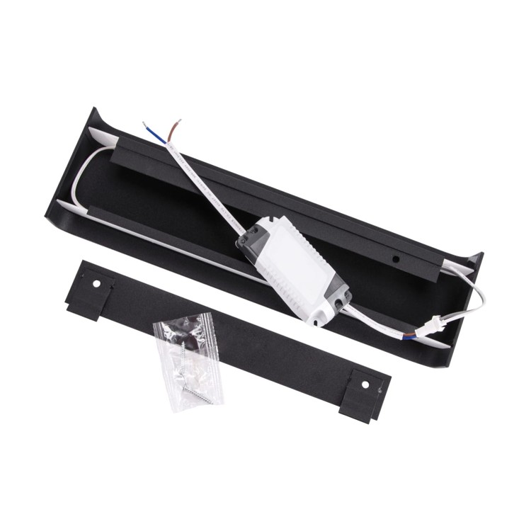 Lampa ścienna kinkiet SMD LED ZELDA LED C 2x5W BLACK NW 03554 Struhm Ideus IP20 4200K loft nowoczesna Industrialna oprawa oświetleniowa loftowy loftowa metalowy czarny czarna