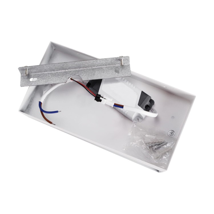 Lampa ścienna kinkiet SMD LED ALPEN LED 12W WHITE NW 03721 Struhm Ideus IP20 4200K loft nowoczesna Industrialna oprawa oświetleniowa loftowy loftowa metalowy biały biała