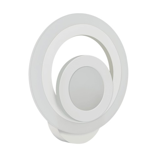 Lampa ścienna Kinkiet SMD LED ORBIT LED C 14W WHITE NW 04028 Struhm Ideus IP44 Loft nowoczesny dekoracyjny koło okrąg metalowy Biała biały