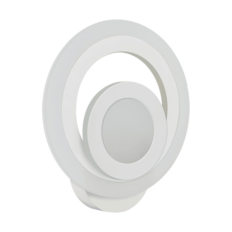 Lampa ścienna Kinkiet SMD LED ORBIT LED C 14W WHITE NW 04028 Struhm Ideus IP44 Loft nowoczesny dekoracyjny koło okrąg metalowy Biała biały