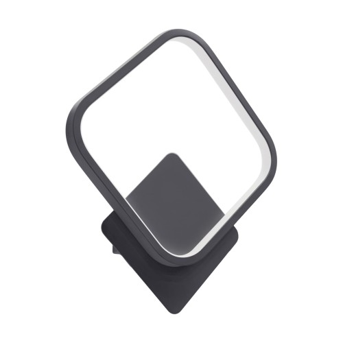 Lampa ścienna Kinkiet SMD LED EMMA LED D 12W BLACK NW 04050 Struhm Ideus Loft nowoczesny dekoracyjny kwadrat metalowy Czarna czarny