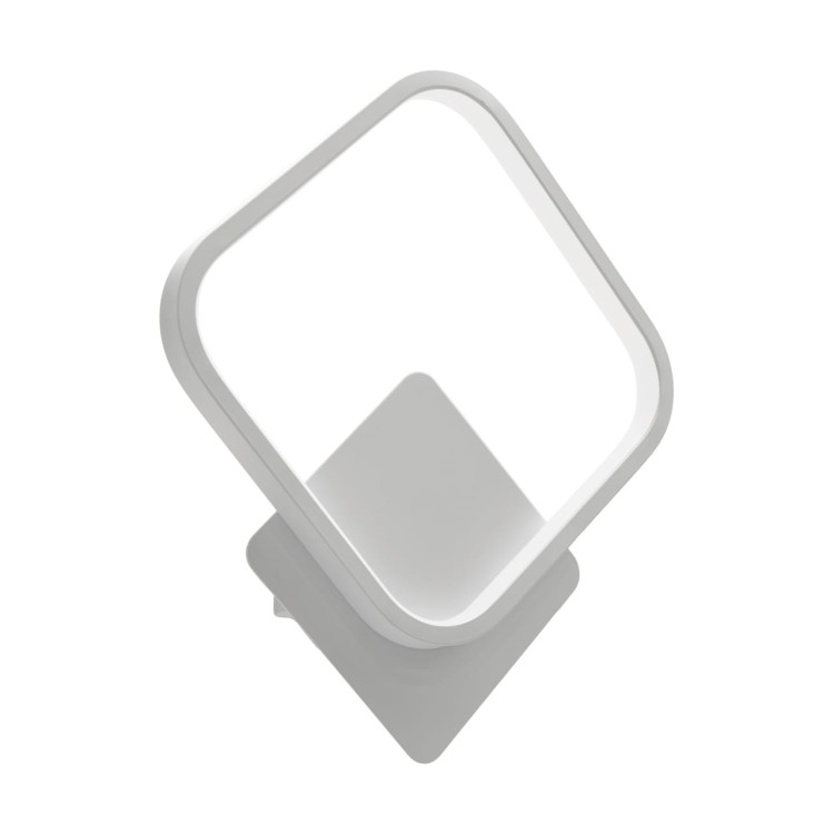 Lampa ścienna Kinkiet SMD LED EMMA LED D 12W WHITE NW 03784 Struhm Ideus Loft nowoczesny dekoracyjny kwadrat metalowy Biała biały