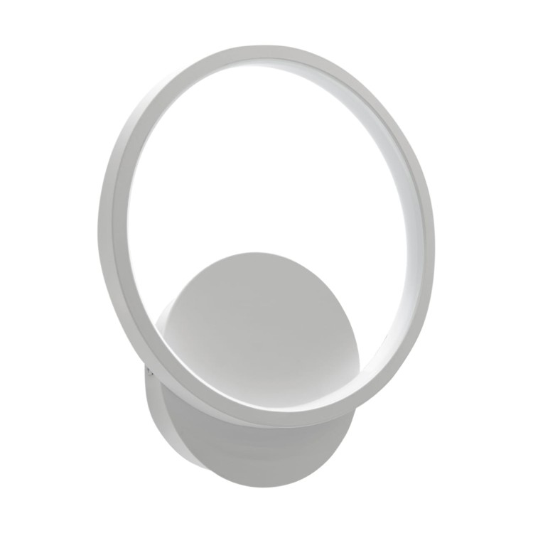Lampa ścienna Kinkiet SMD LED EMMA LED C 10W WHITE NW 03783 Struhm Ideus Loft nowoczesny dekoracyjny koło okrąg metalowy Biała biały