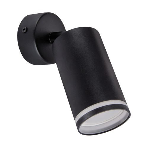 Lampa ścienno-sufitowa Kinkiet Industrialny ZULA SPT GU10 BLACK 03996 Struhm Ideus Loft nowoczesny metalowy Czarna czarny pojedynczy